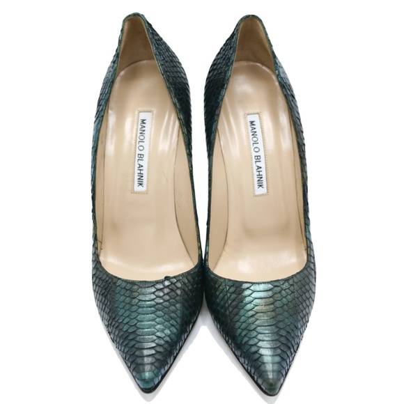 MANOLO BLAHNIK BB 105mm WATERSNAKE PUMPS - Picture 11 of 15